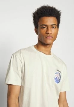 HUGO DONDO - Sports T-shirt - Light Beige -HUGO Shop 6b2ad19653b94593907326997cb42566