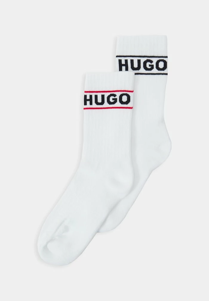 HUGO LOGO 2 PACK - Socks - White 1 HUGO LOGO 2 PACK - Socks - White