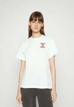 HUGO VINTAGE TEE - Print T-shirt - White