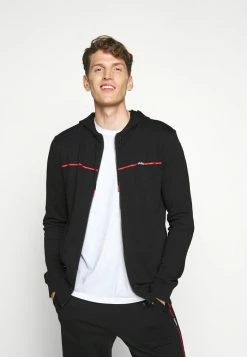 HUGO DAPIE - Zip-up Sweatshirt - Black