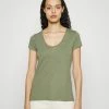 HUGO DAZALEA - Basic T-shirt - Dark Beige