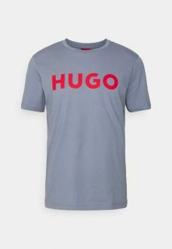 HUGO DULIVIO - Print T-shirt - Bright Blue -HUGO Shop 762111a4b2764e07848f3e18e0617567