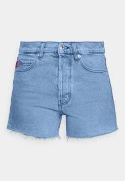 HUGO GEINA - Denim Shorts - Turquoise/aqua -HUGO Shop 7711b35ff0064e4083d9b3493f5872ac