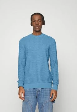 HUGO STRUCTURO - Jumper - Medium Blue