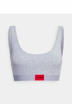 HUGO BRALETTE LABEL - Bustier - Medium Grey -HUGO Shop 7b80b09edc3a403ea807ed206538c7d2