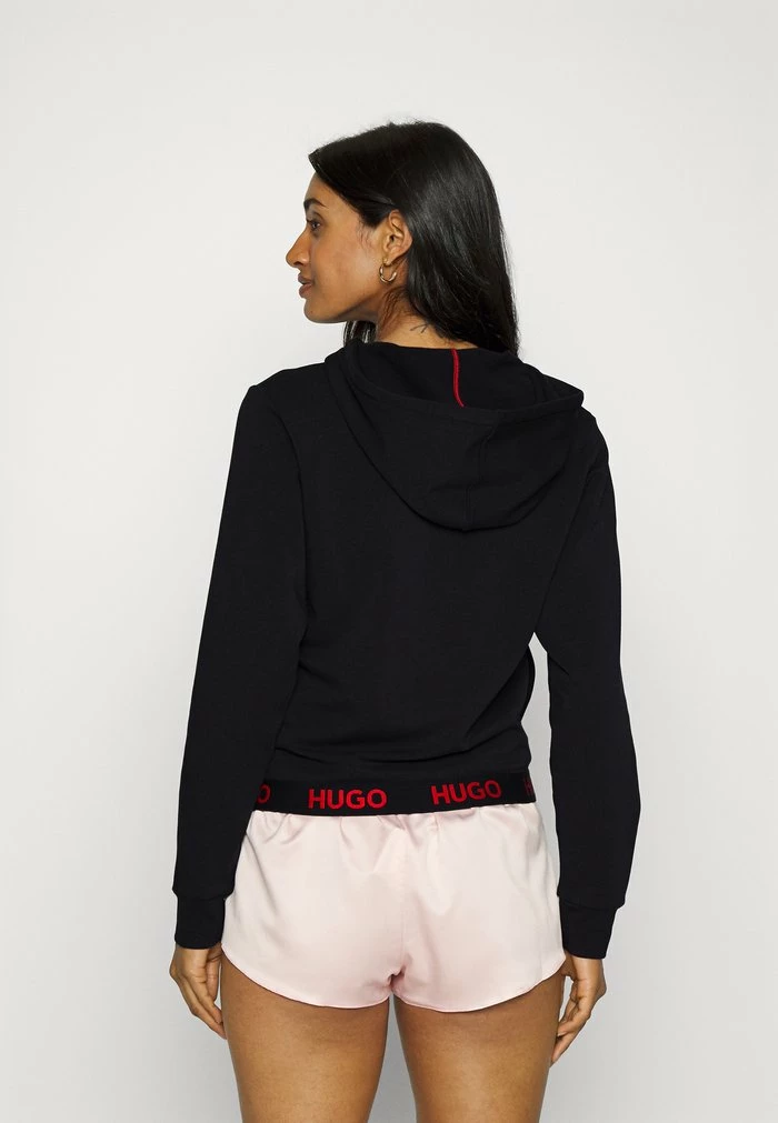 HUGO SPORTY LOGO JACKET - Zip-up Sweatshirt - Black 3 HUGO SPORTY LOGO JACKET - Zip-up Sweatshirt - Black - Image 3