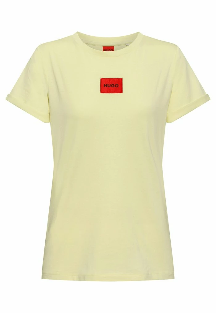HUGO THE SLIM - Basic T-shirt - Light Yellow 5 HUGO THE SLIM - Basic T-shirt - Light Yellow - Image 5