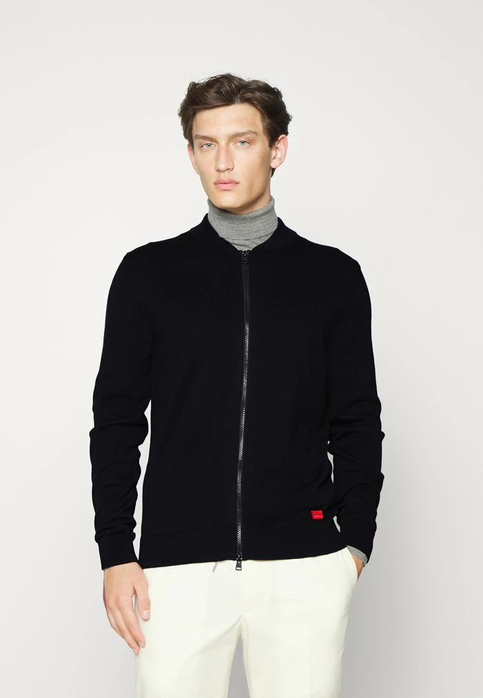 HUGO SAN JAQUE - Cardigan - Black 1 HUGO SAN JAQUE - Cardigan - Black