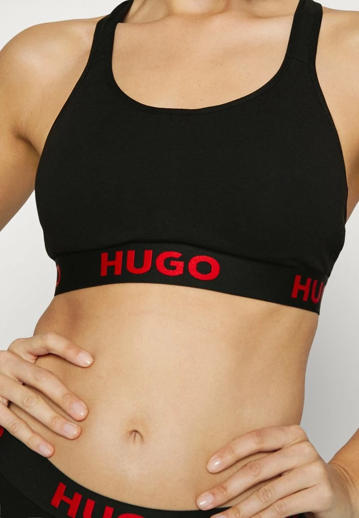 HUGO BRALETTE PADDED SPORTY LOGO - Bustier - Black 5 HUGO BRALETTE PADDED SPORTY LOGO - Bustier - Black - Image 5