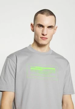 HUGO DANFORD - Print T-shirt - Silver -HUGO Shop 84cd6f369fec4855a12421ebeaea60c5