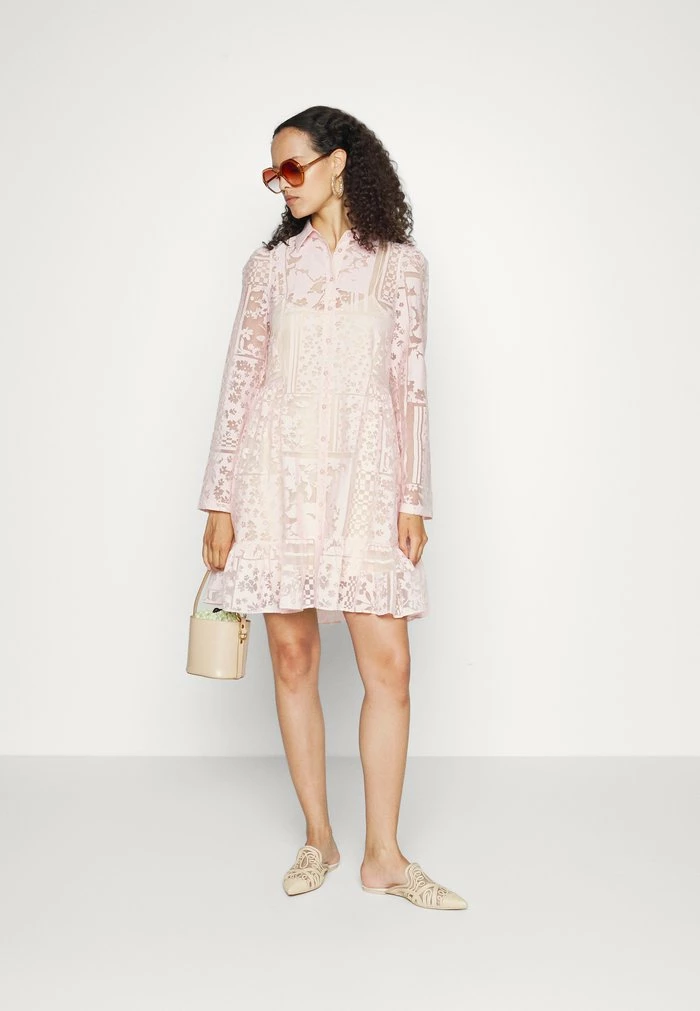 HUGO KLOTILDE - Shirt Dress - Light Pastel Pink 2 HUGO KLOTILDE - Shirt Dress - Light Pastel Pink - Image 2