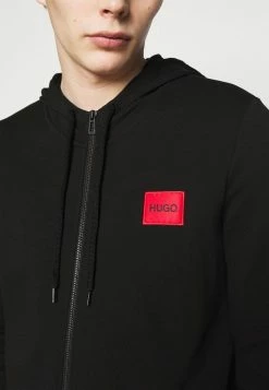HUGO DAPLE - Zip-up Sweatshirt - Black -HUGO Shop 8ad040b844204a28ba8a92030f7872be