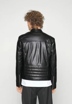 HUGO BEVNI - Faux Leather Jacket - Black 8 HUGO BEVNI - Faux Leather Jacket - Black -HUGO Shop 8b43a78428ee413ca38b1cf6fffade26
