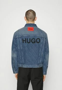 HUGO Denim Jacket - Turquoise/aqua -HUGO Shop 8d35fc478ba4419ebf7b62fcafb82b3c