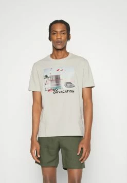 HUGO DUNSHINE - Print T-shirt - Light Beige