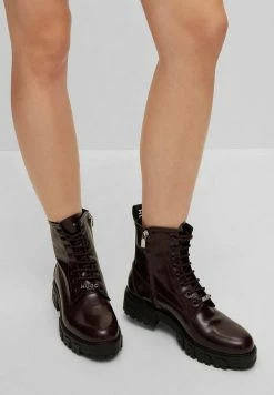 HUGO AXEL - Lace-up Ankle Boots - Dark Brown