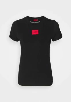 HUGO THE SLIMTEE - Print T-shirt - Black -HUGO Shop 93b04e2632ac45ce963abedd5898dfc7