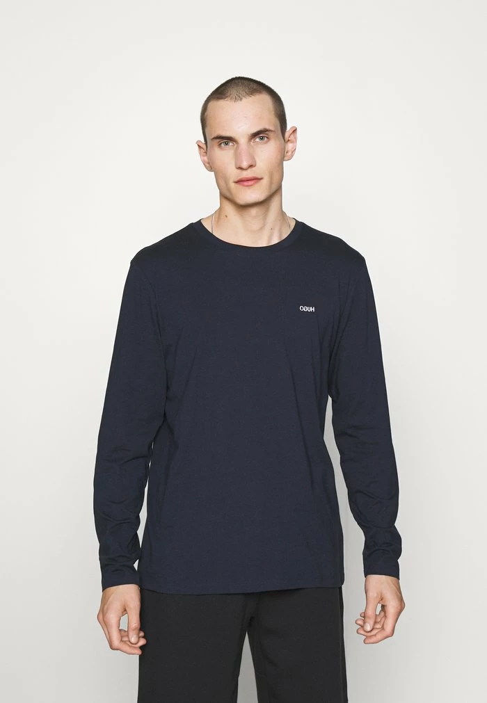 HUGO DEROL - Long Sleeved Top - Dark Blue 1 HUGO DEROL - Long Sleeved Top - Dark Blue