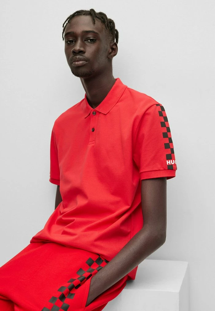 HUGO DOVEMBER - Polo Shirt - Open Pink Three 4 HUGO DOVEMBER - Polo Shirt - Open Pink Three - Image 4