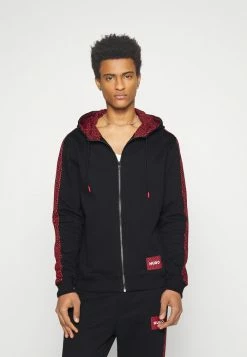 HUGO DOBBINS - Zip-up Sweatshirt - Black