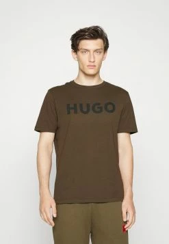 HUGO DULIVIO - Print T-shirt - Dark Green