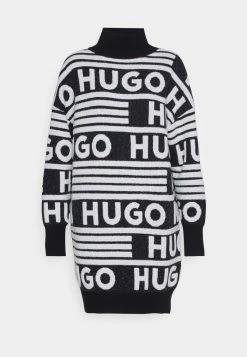 HUGO SISMINY - Jumper Dress - Black -HUGO Shop 96a9ef8fec8744ba9c5f051ad8ddd16d