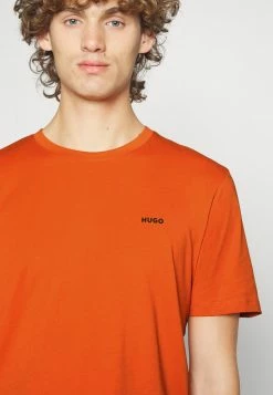 HUGO DERO - Basic T-shirt - Dark Orange -HUGO Shop 99621d455c69445e80a7ebc3ecc692ea
