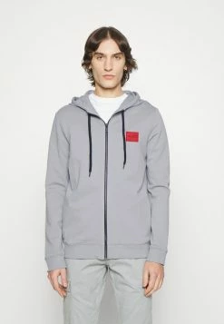HUGO DAPLE - Zip-up Sweatshirt - Silver