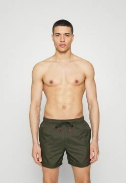 HUGO HAITI - Swimming Shorts - Dark Green