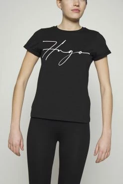 HUGO THE SLIM TEE - Print T-shirt - Schwarz -HUGO Shop 9f4a3abb4e874f04ae6f973adfdeffc5
