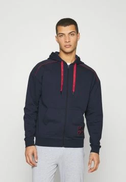 HUGO MONOLOGO JACKET HOOD - Zip-up Sweatshirt - Dark Blue