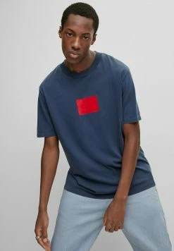 HUGO REPLAY - Print T-shirt - Blue