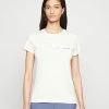 HUGO THE SLIM TEE - Print T-shirt - Open White