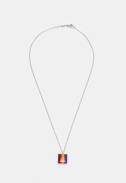 HUGO PRIDE NECKLACE UNISEX - Necklace - Silver-coloured