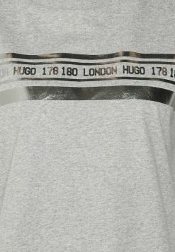 HUGO THE BOXY TEE - Print T-shirt - Medium Grey -HUGO Shop b4acdbb596964e079d04fb63b8e73a25