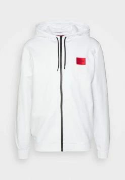 HUGO DAPLE - Zip-up Sweatshirt - White -HUGO Shop b749f4d10615463d8167425b0017dcc6