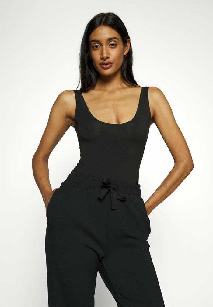 HUGO SMOOTH PANTS - Pyjama Bottoms - Black 4 HUGO SMOOTH PANTS - Pyjama Bottoms - Black - Image 4