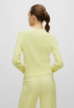 HUGO SARMEENY - Cardigan - Light Yellow -HUGO Shop c2ab583a4036420a918b96912a472851