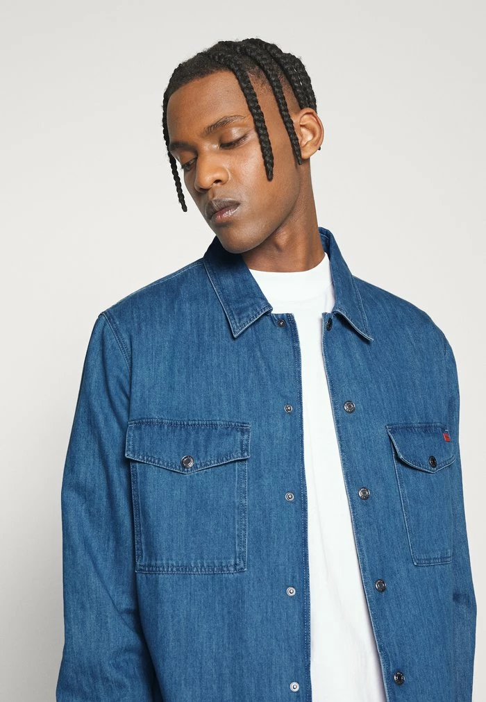 HUGO ENALU - Shirt - Open Blue 4 HUGO ENALU - Shirt - Open Blue - Image 4