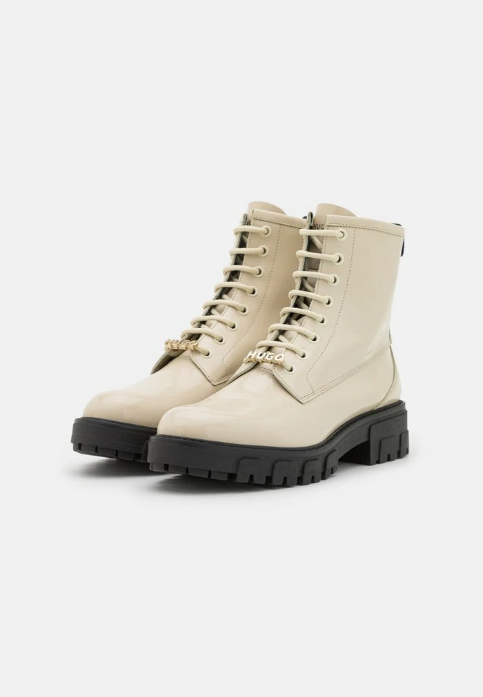 HUGO AXEL - Lace-up Ankle Boots - Open White 3 HUGO AXEL - Lace-up Ankle Boots - Open White - Image 3