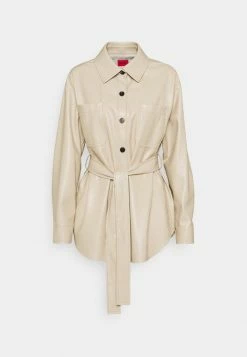 HUGO AMITASA - Short Coat - Light Beige -HUGO Shop cd69bd41f16e45e0a5128d77a1b10dad