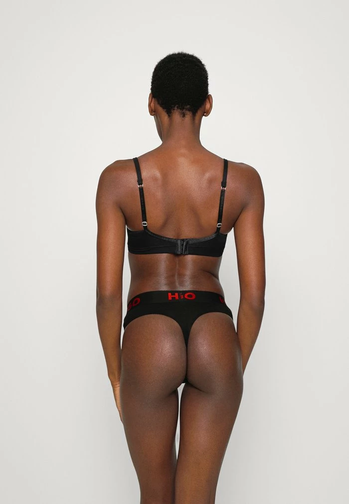 HUGO THONG SPORTY LOGO - Thong - Black 3 HUGO THONG SPORTY LOGO - Thong - Black - Image 3