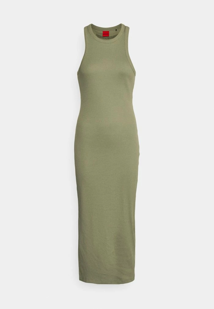 HUGO NENCIA - Shift Dress - Dark Beige 6 HUGO NENCIA - Shift Dress - Dark Beige - Image 6