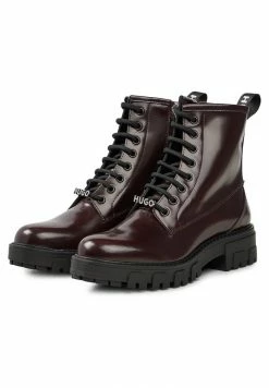 HUGO AXEL - Lace-up Ankle Boots - Dark Brown -HUGO Shop d33d5ae92ae147c7bb6bee012e1bbea0