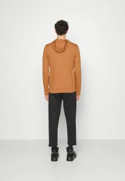 HUGO DAPLE - Zip-up Sweatshirt - Medium Brown -HUGO Shop d3bc6c5663034009a27c78cb68bf36d2