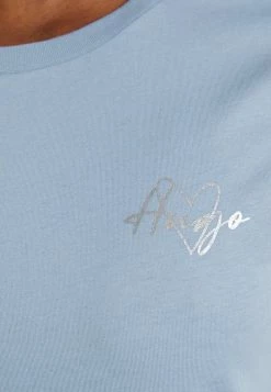 HUGO THE SLIM TEE - Basic T-shirt - Light/pastel Blue -HUGO Shop d52a84b9e0d94faaa4ac78b46f4e75e4