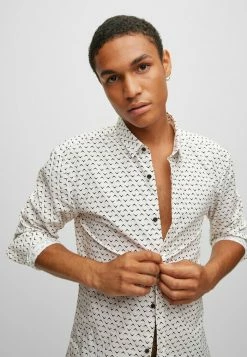 HUGO Shirt - Light Beige Three 8 HUGO Shirt - Light Beige Three -HUGO Shop d69ebcbd67ef4d6cbf32e6050ec99a09