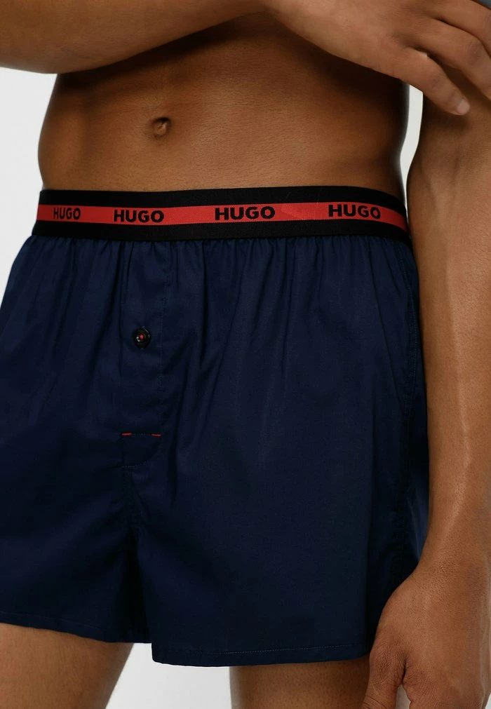 HUGO 2 PACK - Boxer Shorts - Open Blue 4 HUGO 2 PACK - Boxer Shorts - Open Blue - Image 4