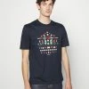 HUGO XMAS - Print T-shirt - Dark Blue