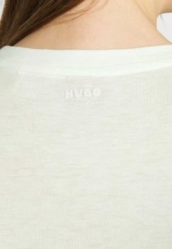 HUGO SMART CREW - Basic T-shirt - Natural -HUGO Shop dbf4f21526bf4d38ada896394cf02911